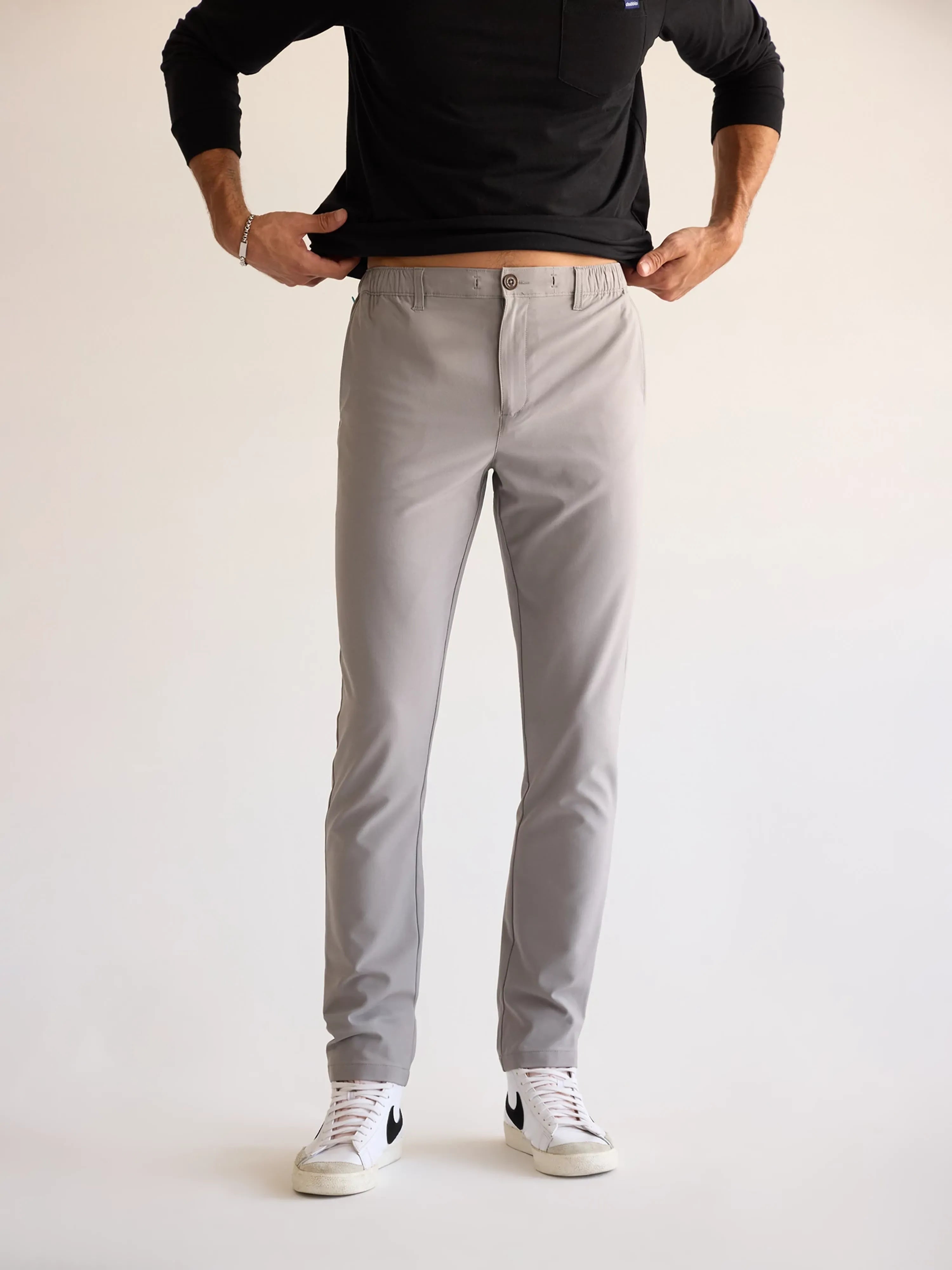 Women's Snap Button Pants-The World's Grayests 30" (Everywear Performance Pant)