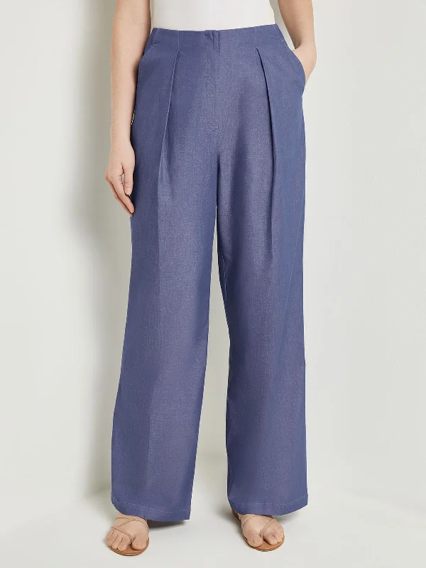 Women's Night Out Pants-Zipper Fly Wide Leg Pants