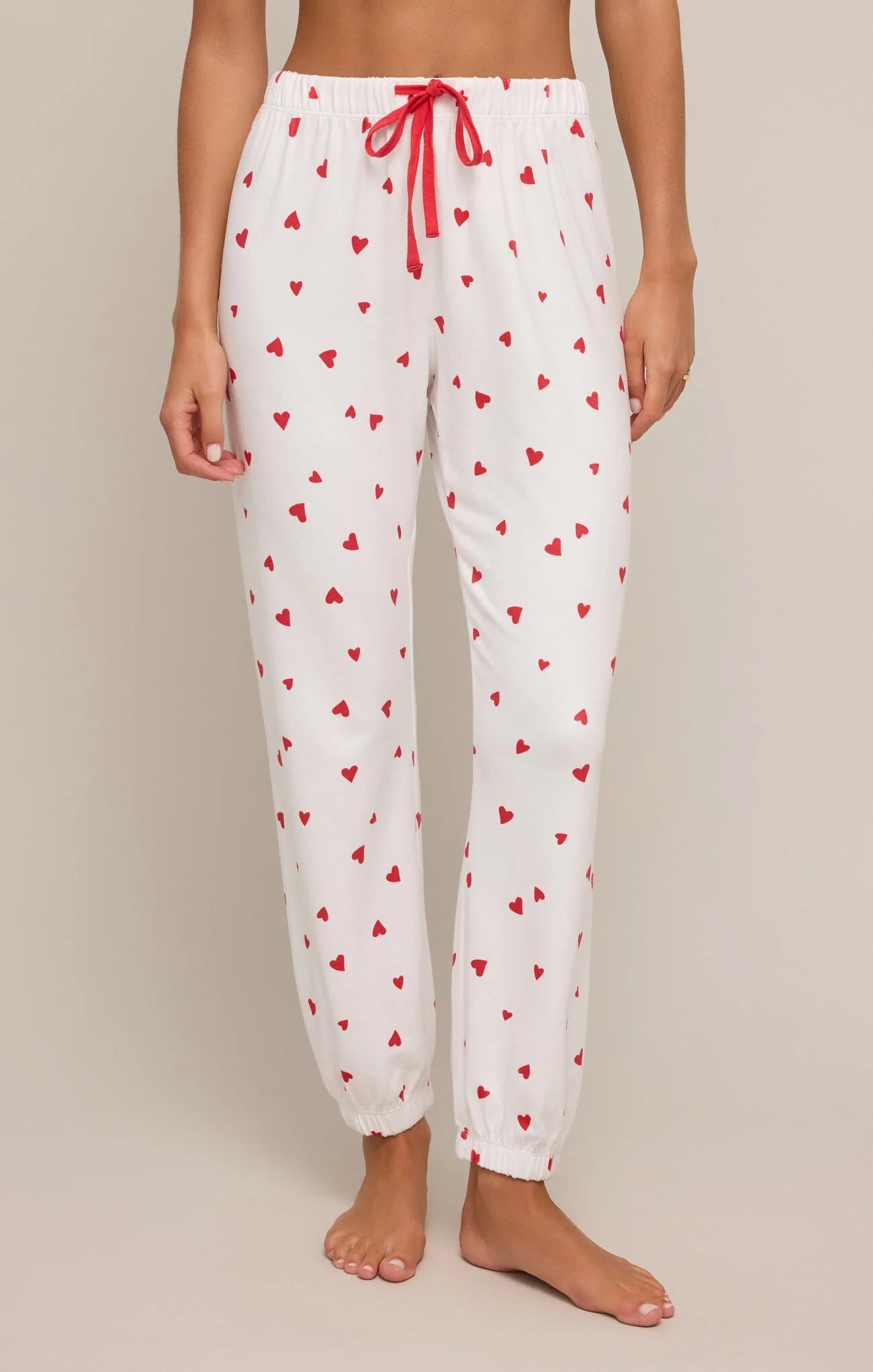 Women's Glen Plaid Pants-Z Supply Classic Heart Jogger