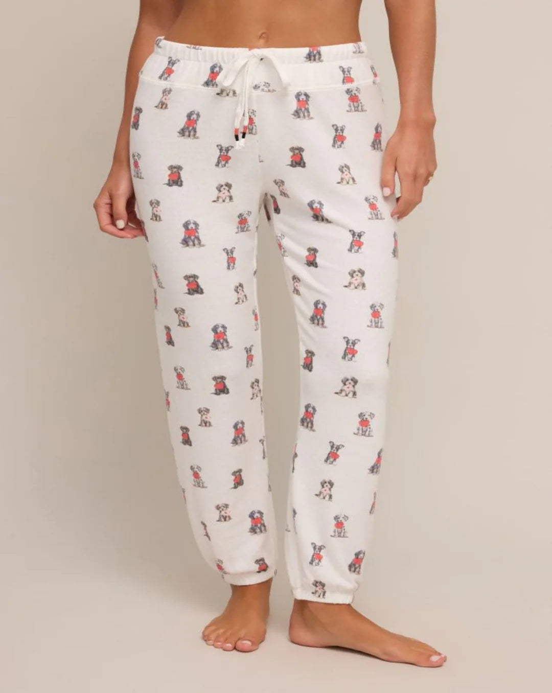 Women's High-Waist Pants-Z Supply Holly Puppy Love Jogger